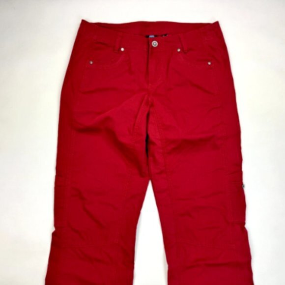 Kuhl Free Range Straight‎ Leg Cargo Utility Pants Women 12 EUC Pockets Stretch - Picture 3 of 16